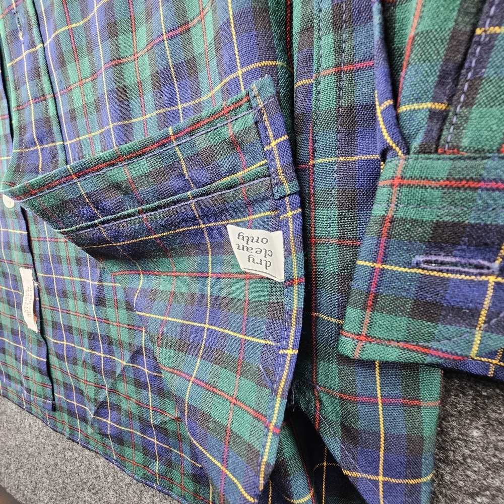 VTG Pendleton Shirt‎ Mens Large Plaid Sir Pendleton Virgin Wool Western USA Made - Picture 4 of 8
